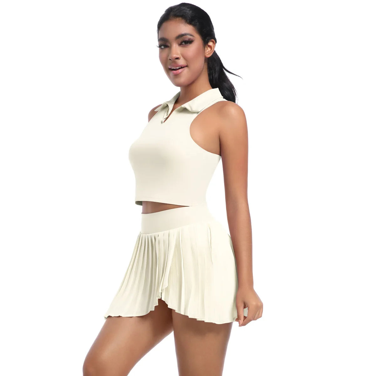 Women's Active Set – Yoga Top and Skirt, Quick-Dry Sports Outfit