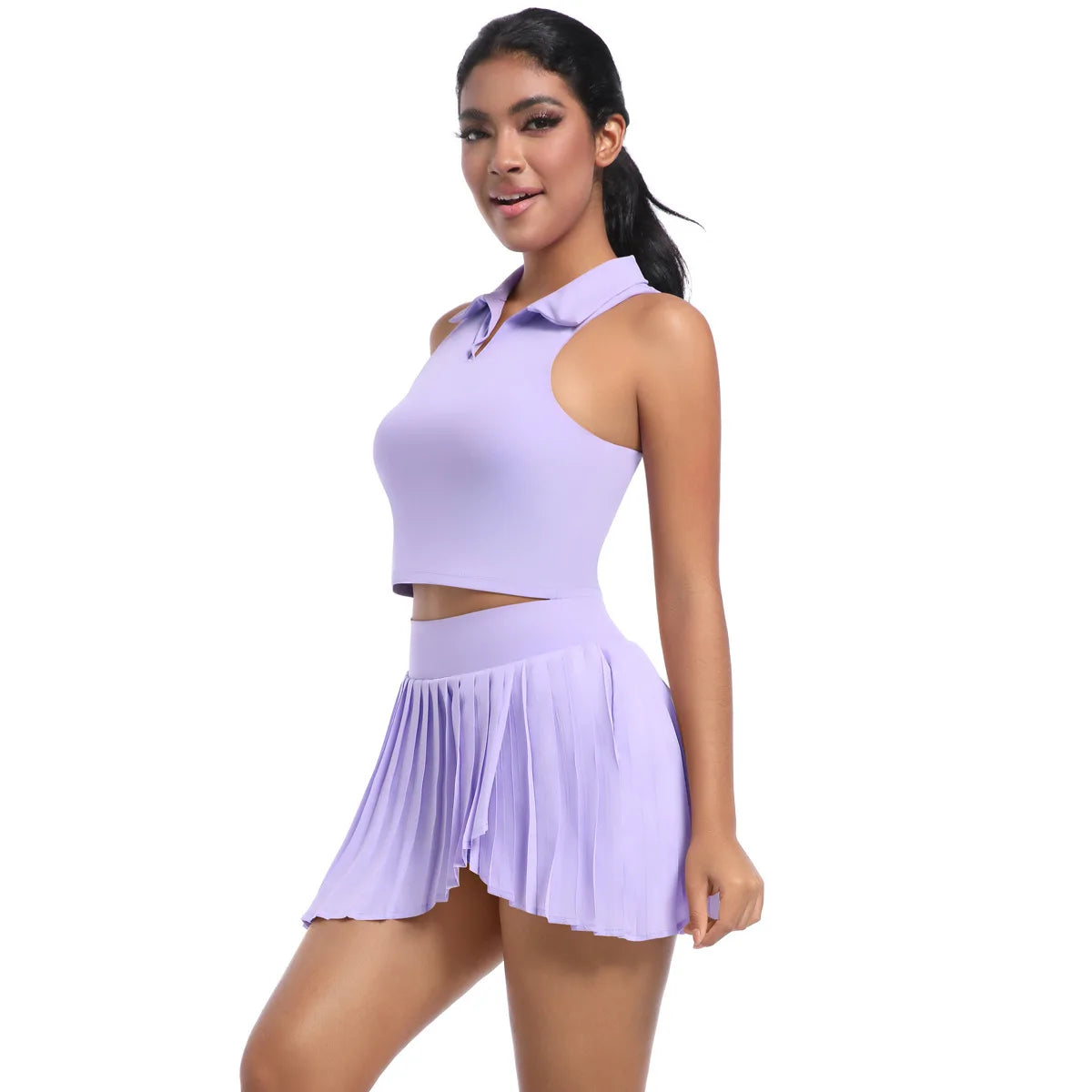 Women's Active Set – Yoga Top and Skirt, Quick-Dry Sports Outfit