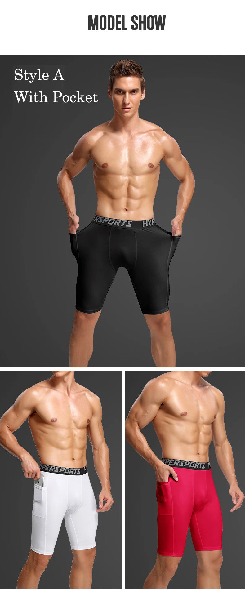 Men's Sports Compression Shorts – Quick-Dry Training Leggings
