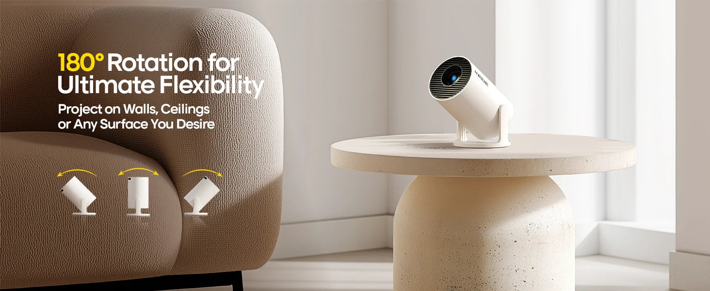 Magcubic HY300 Pro+ Portable 4K Projector – Smart Android 11, 8000 Lumens, WiFi 6, Bluetooth 5.4, HD Theater Experience