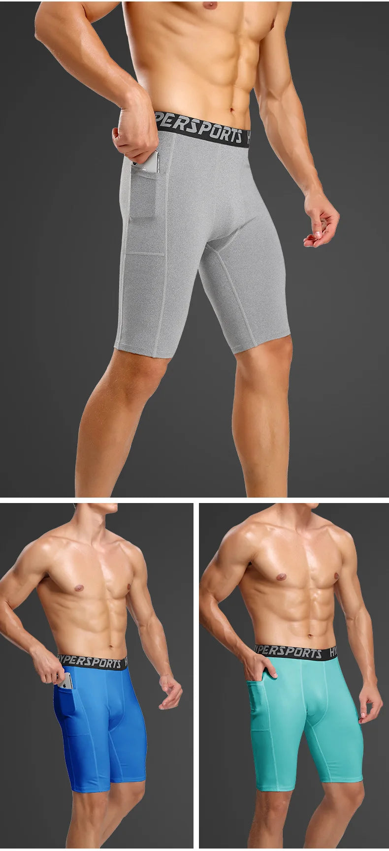 Men's Sports Compression Shorts – Quick-Dry Training Leggings