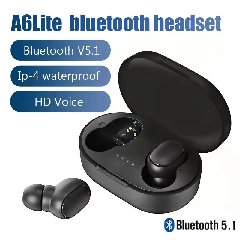 A6S TWS Bluetooth Headphones – Comfortable, Noise-Cancelling Earphones for All Smartphones