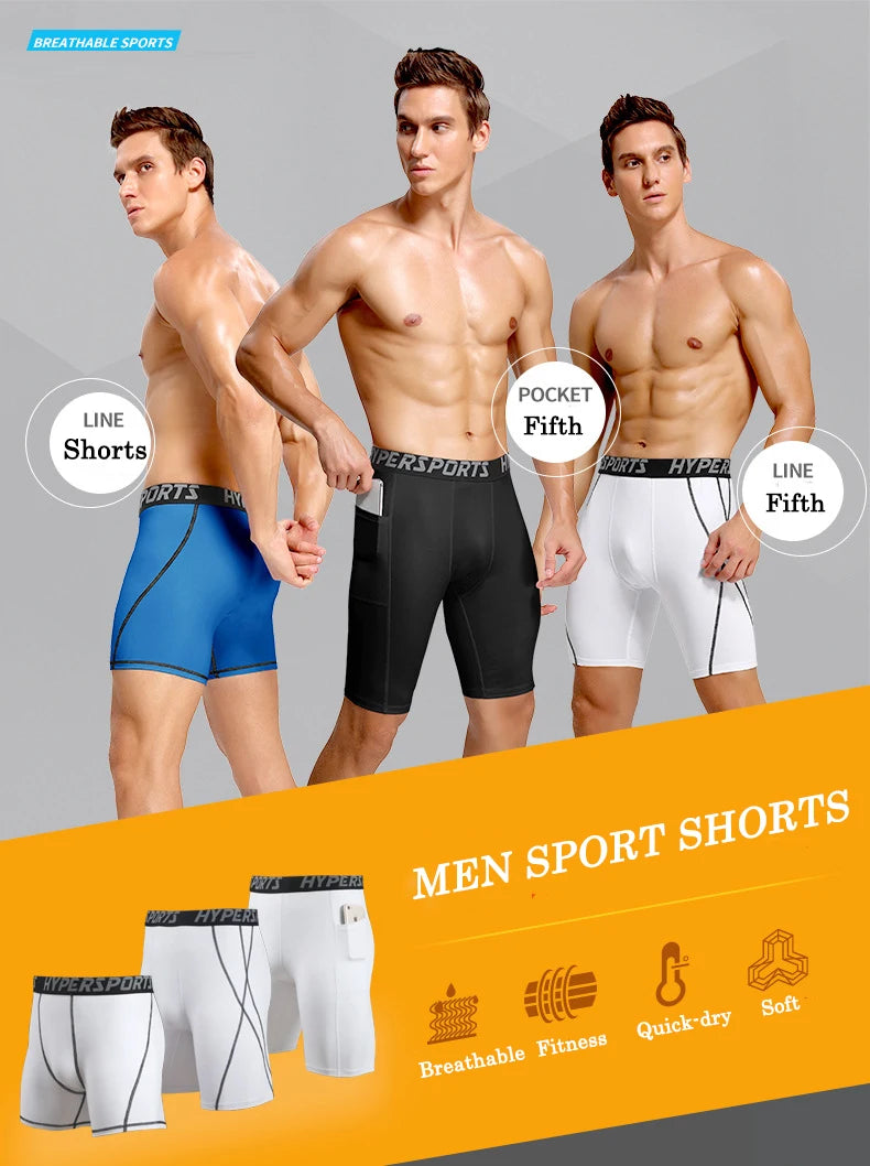 Men's Sports Compression Shorts – Quick-Dry Training Leggings