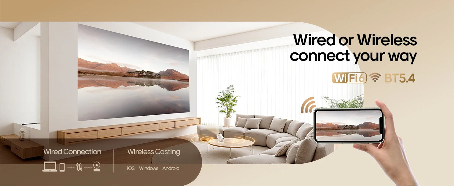 Magcubic HY300 Pro+ Portable 4K Projector – Smart Android 11, 8000 Lumens, WiFi 6, Bluetooth 5.4, HD Theater Experience